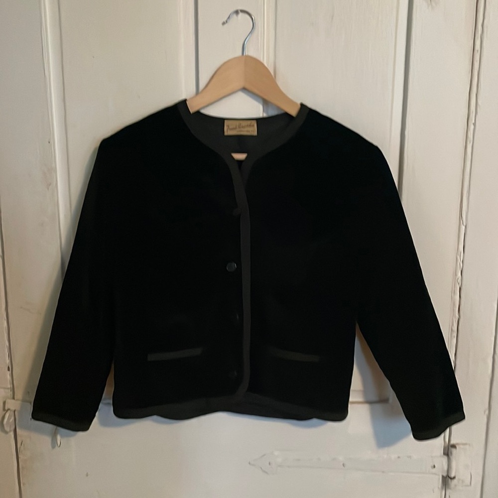 Velvet Cropped Jacket Women’s Size 12